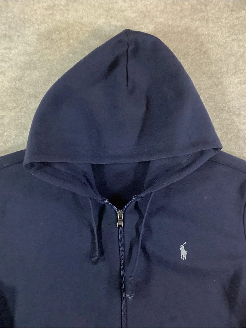 Men's Navy Zip-Up Hoodie